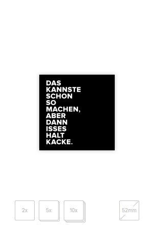 Sticker schwarz (Neuauflage, ab 1,99 €)