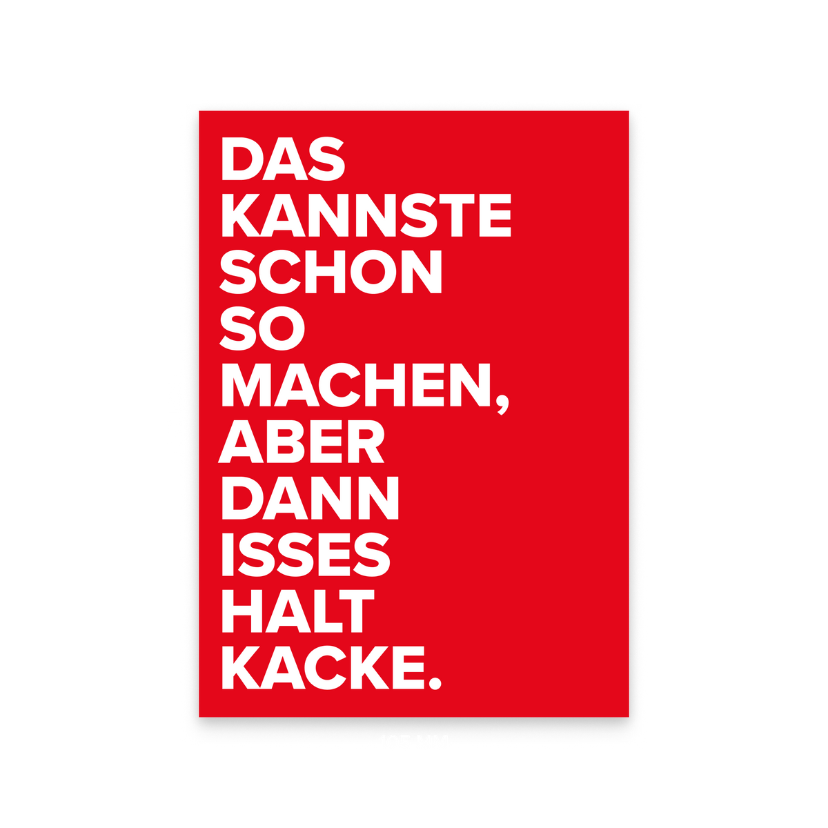 Der Maxi-Sticker mit Maßangabe: 105 Millimeter breit und 148 Millimeter hoch.
